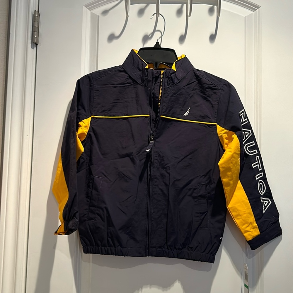 Sporty Nautica Boys Jacket with hidden hoodie.